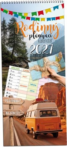 Kalendář nástěnný Rodinný plánovací 2027, 32cm x 34cm, KN341