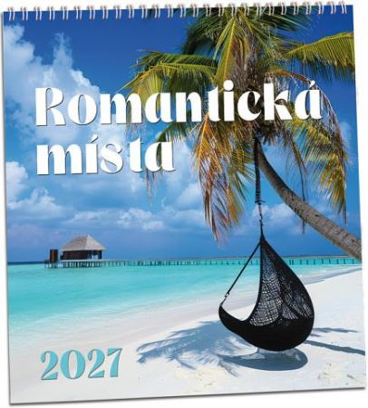 Kalendář nástěnný Romantická místa 2027, 32cm x 34cm, KN352