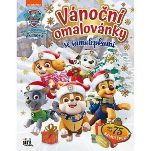 Vánoční omalovánky se samolepkami Tlapková patrola