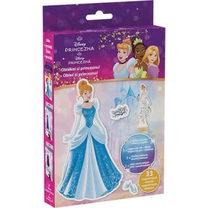 Magnetické oblékání s omalovánkou Disney Princezny