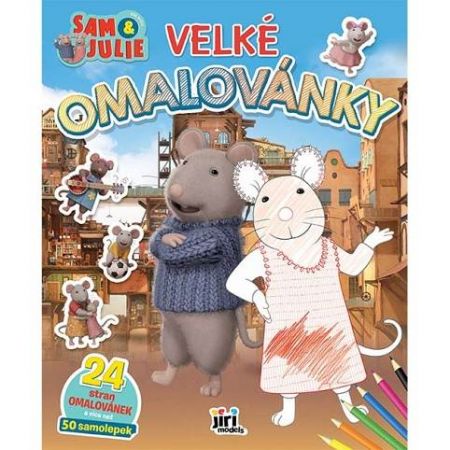 Velké omalovánky Dům myšek Sam &amp; Julie