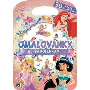 Omalovánky se samolepkami Disney Princezny