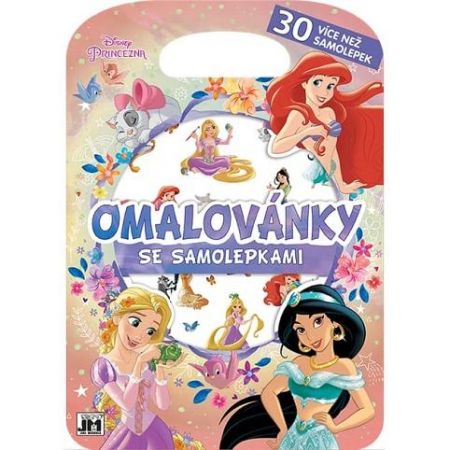 Omalovánky se samolepkami Disney Princezny