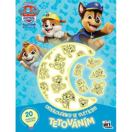 Omalovánky se svítícím tetováním Tlapková patrola