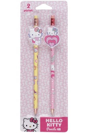 Tužka s gumou a figurkou Hello Kitty 2 ks na blistru vzor 2