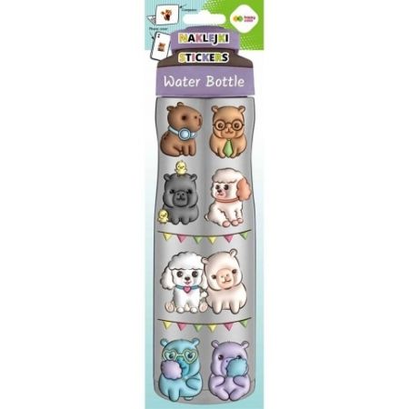 Samolepky WATER BOTTLE 83 x 286 mm - Kapybara Fun