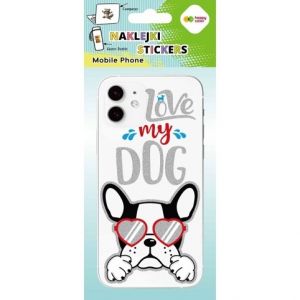 Samolepky NA MOBIL 9 x 20,5 cm - Love Dog