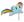 Balónek fóliový nafouknutý 14" na tyčce - My Little Pony Rainbow Dash
