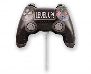 Balónek fóliový nafouknutý 14" na tyčce - Game