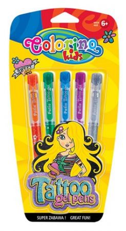 Colorino gelové pero 5ks TATOO blister