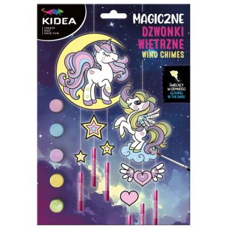 Zvonkohra svítící ve tmě Wind Chimes Unicorn