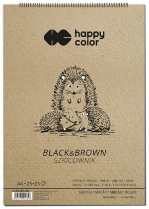 Blok skicovací A5 SP 80g/m2 50l black &amp; brown