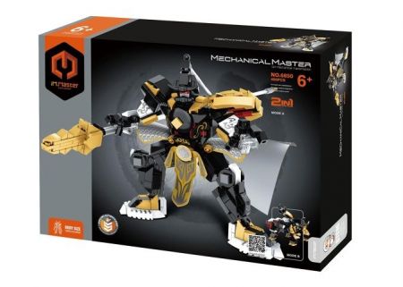 Stavebnice iM.MASTER mechanický bojový robot plast 370 dílků v krabici 31x23x6,5cm