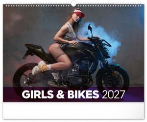 Kalendář nástěnný Girls & Bikes 2027, 48cm x 33cm, PGN-36385-L