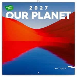 Kalendář nástěnný poznámkový Naše Planeta 2027, PLASTIC FREE, 30cm x 30cm, PGP-36978