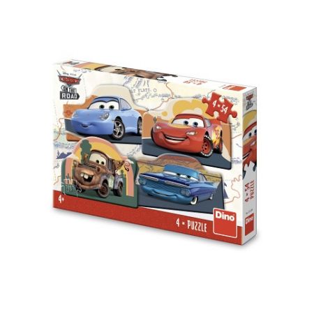 DINO Puzzle Cars na cestě 4x54 dílků