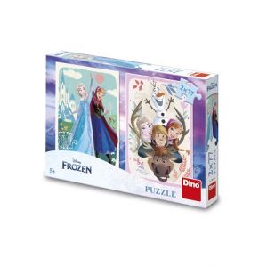 DINO Puzzle Frozen: Anna a Elsa 2x77 dílků