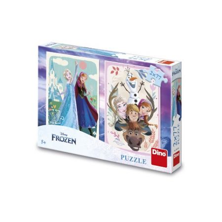 DINO Puzzle Frozen: Anna a Elsa 2x77 dílků