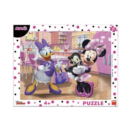DINO Puzzle Růžová Minnie 40 dílků deskové