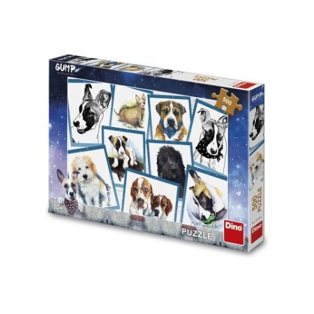 DINO Puzzle Pes Gump a kamarádi 500 dílků