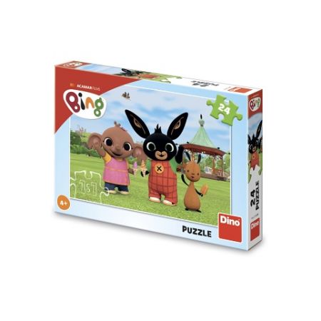 DINO Puzzle Bing na zmrzlině 24 dílků