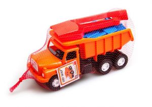 DINO Hračka na písek Tatra 148 oranž. pískový set 5 ks