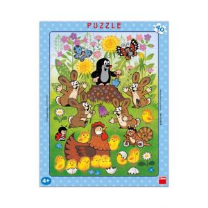 DINO Puzzle Krtek a velikonoce 40 dílků deskové