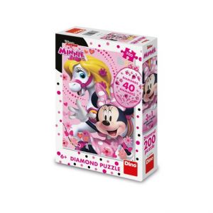 DINO Puzzle Diamantová Minnie Mouse 200 dílků diamond