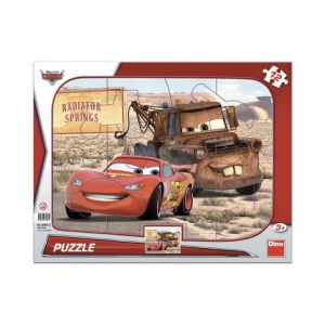 DINO Puzzle Cars: Blesk & Burák 12 dílků deskové