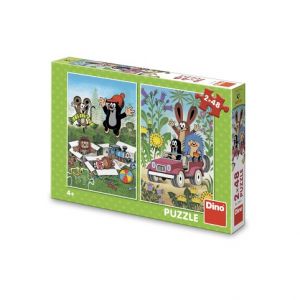 DINO Puzzle Krtek se raduje 2x48 dílků