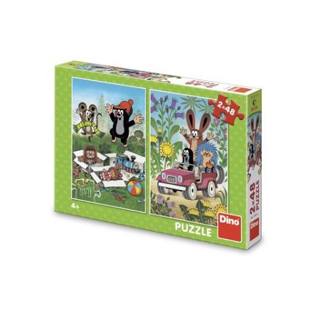 DINO Puzzle Krtek se raduje 2x48 dílků