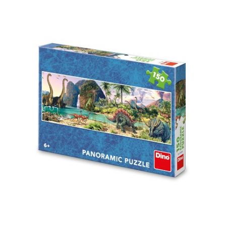 DINO Puzzle Dinosauři u jezera 150 dílků panoramic