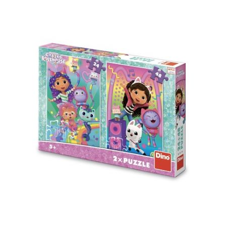 DINO Puzzle Gábi: Disco párty 24+48 dílků