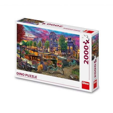 DINO Puzzle Malovaný Amsterdam 2000 dílků