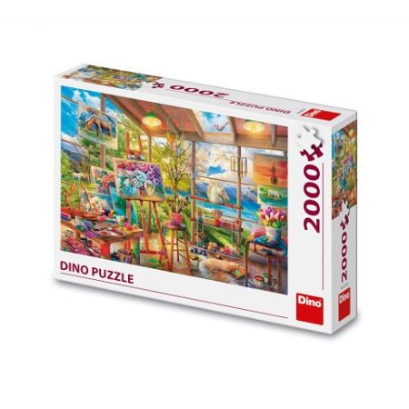 DINO Puzzle Malířský ateliér 2000 dílků