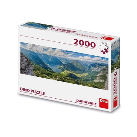 DINO Puzzle Pohled na Alpy 2000 dílků panoramic