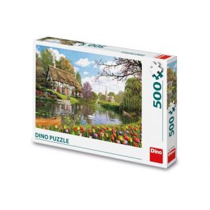 DINO Puzzle Chata u vody 500 dílků