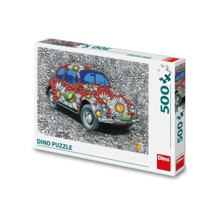 DINO Puzzle Malovaný VW Brouk 500 dílků