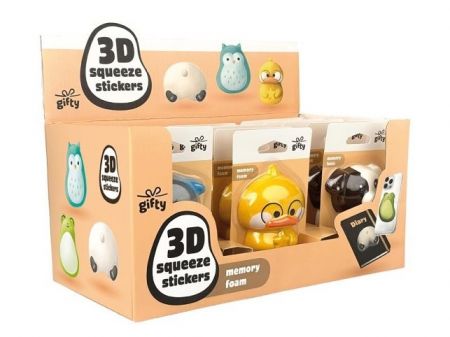 Gifty - 3D sqeeze stickers - mix 4