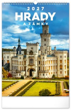 Kalendář nástěnný Hrady a zámky 2027, 33cm x 46cm, PGN-36854-L
