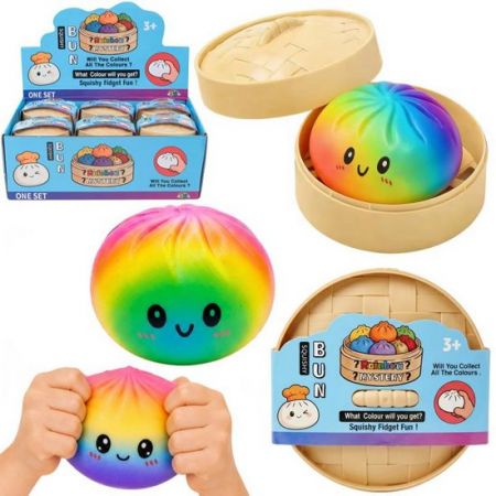 Squishy Dumpling mačkací antistresový knedlíček v košíku
