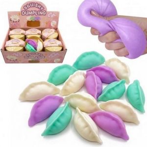 Squishy Dumpling mačkací antistresový knedlíček v košíku