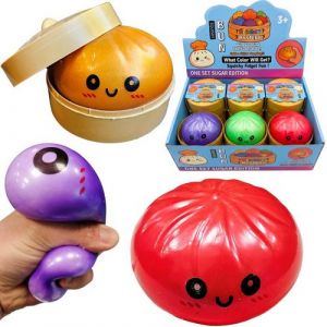 Squishy Dumpling mačkací antistresový knedlíček v košíku