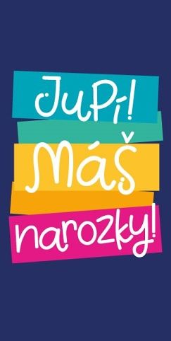 ALBI Barevný text na modré