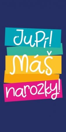 ALBI Barevný text na modré