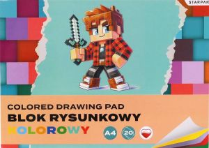Výkresový blok A4/20 listů barevný pixel STK F10
