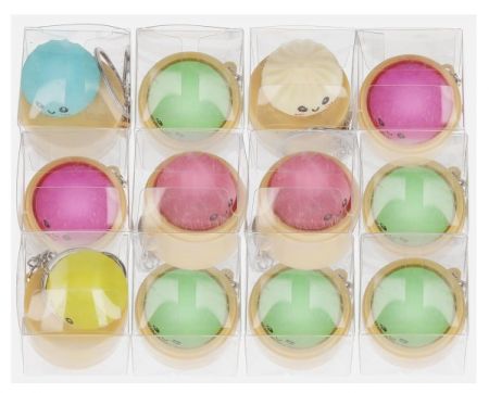 Squishy Dumpling mačkací antistresový knedlíček  světelný knedlíček 4×4×4 fólie A12