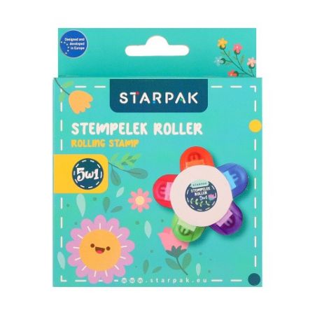 Razítkovací roller 5 v 1 Flower S-BOO krabička 12/96