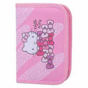 BAAGL Školní penál jednopatrový Hello Kitty Sweet Leopard GRS