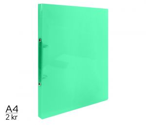 Pořadač LUMA A4 diagonální 2kroužkový zelený